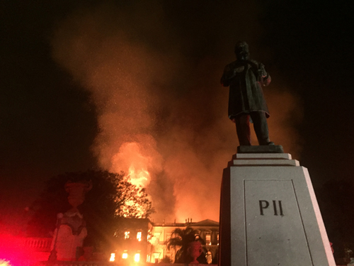 Fire at Museu Naciona